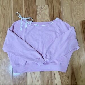 Hollister off the shoulder ribbon Sweatshirt size M